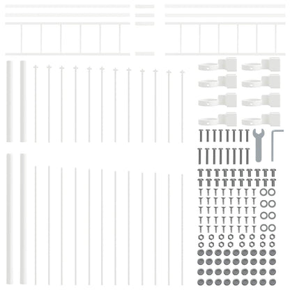 Zahradní Plot Woerden 6 Ks 170 X 225 Cm Práškově Lakovaná Ocel