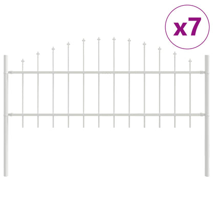 Zahradní Plot Woerden 7 Ks 170 X 115 Cm Práškově Lakovaná Ocel