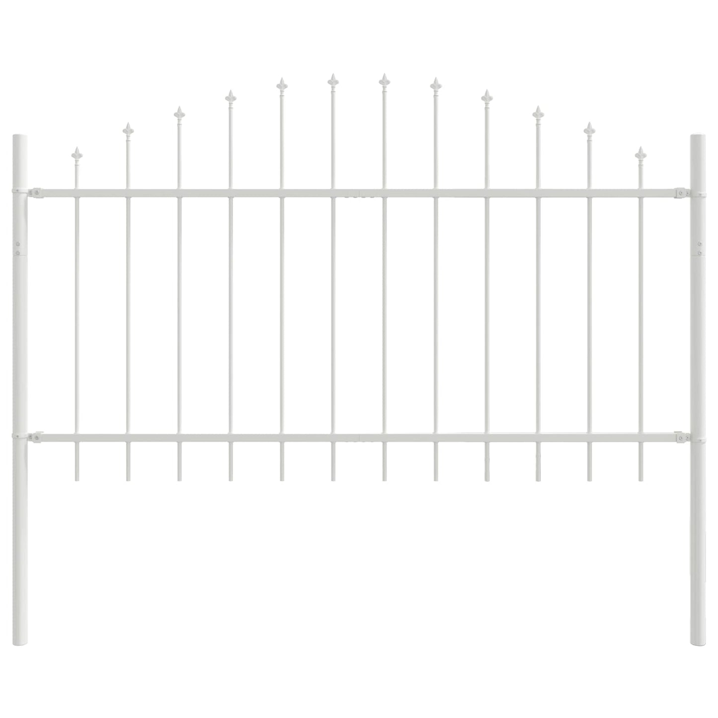 Zahradní Plot Woerden 7 Ks 170 X 140 Cm Práškově Lakovaná Ocel