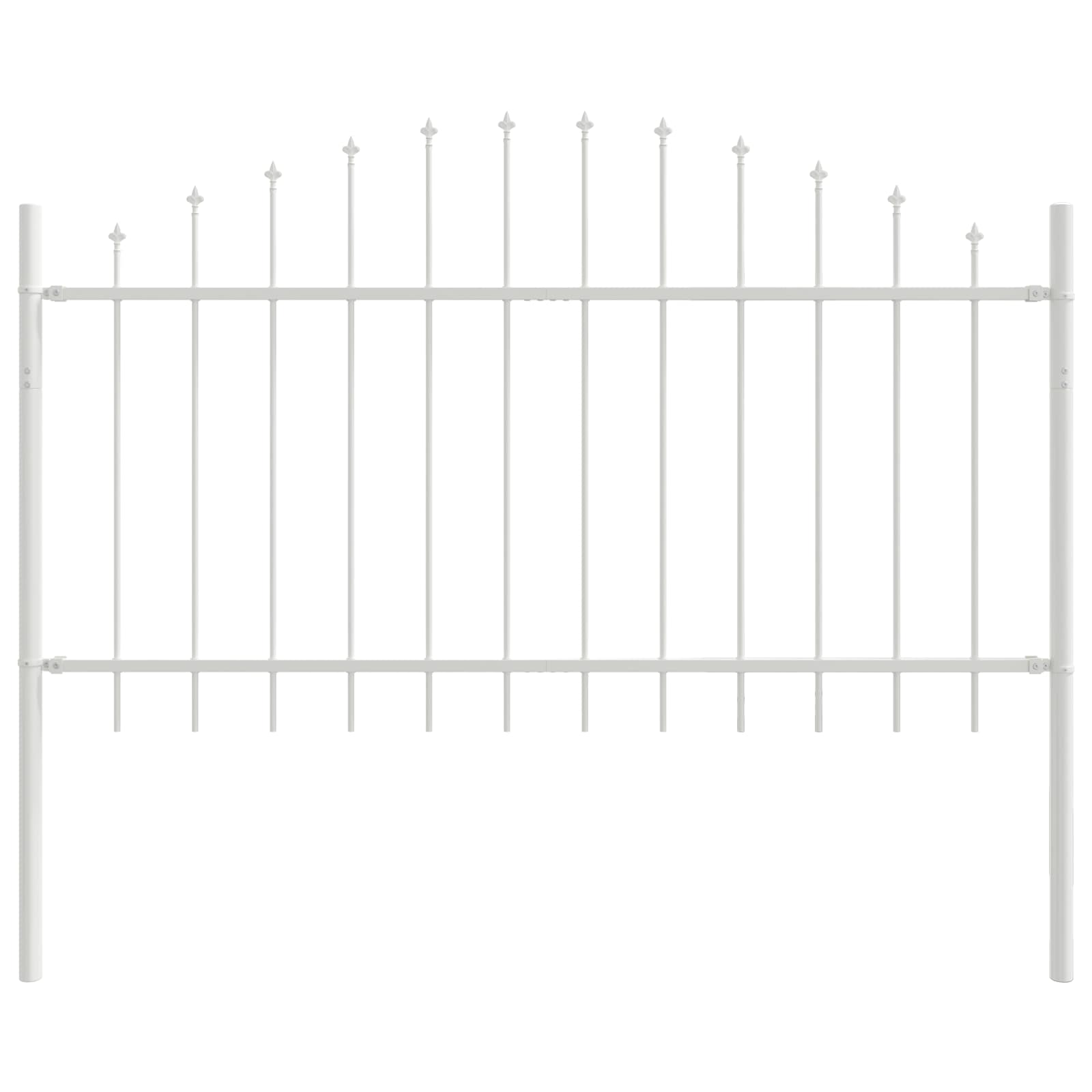 Zahradní Plot Woerden 7 Ks 170 X 140 Cm Práškově Lakovaná Ocel