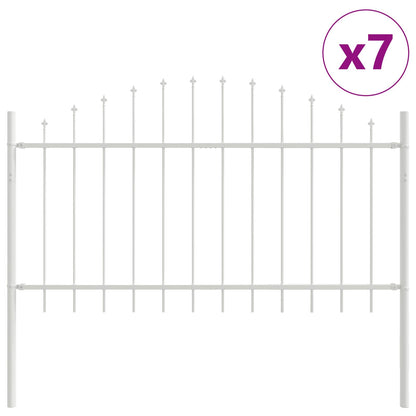 Zahradní Plot Woerden 7 Ks 170 X 140 Cm Práškově Lakovaná Ocel