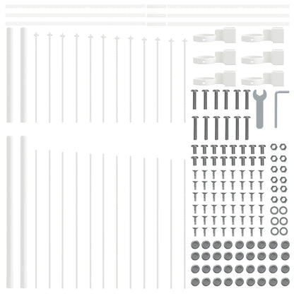 Zahradní Plot Woerden 7 Ks 170 X 215 Cm Práškově Lakovaná Ocel