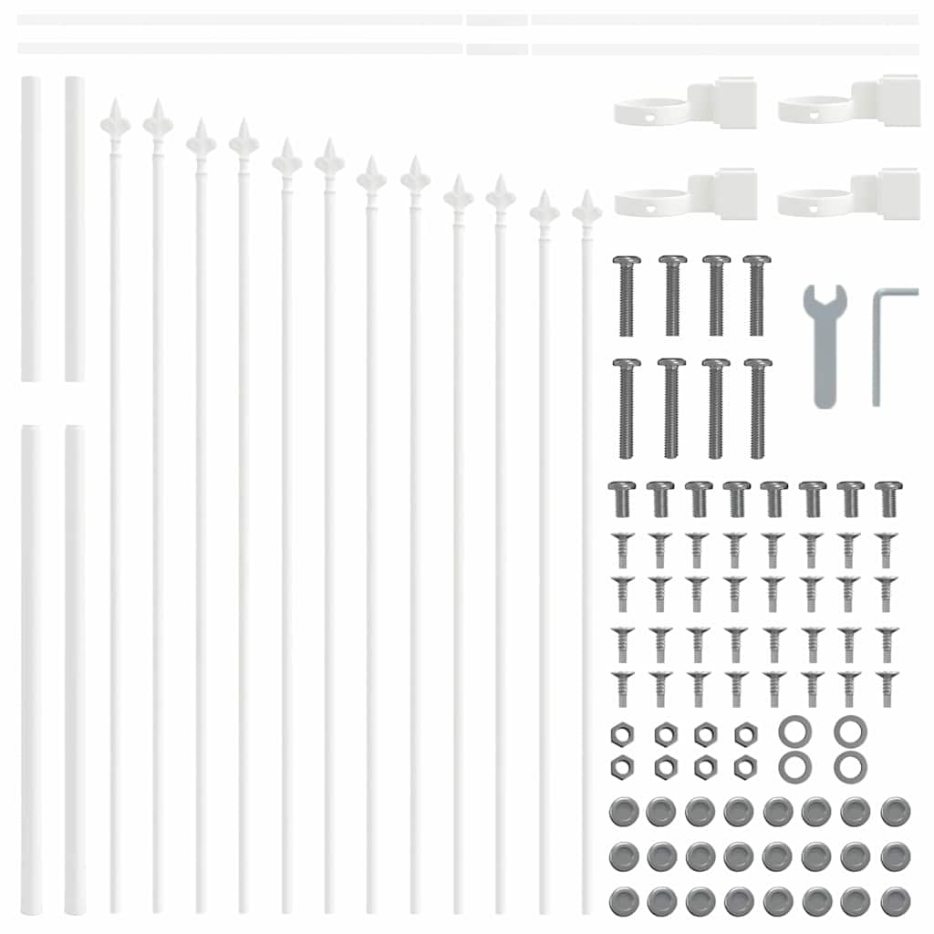 Zahradní Plot Woerden 8 Ks 170 X 140 Cm Práškově Lakovaná Ocel