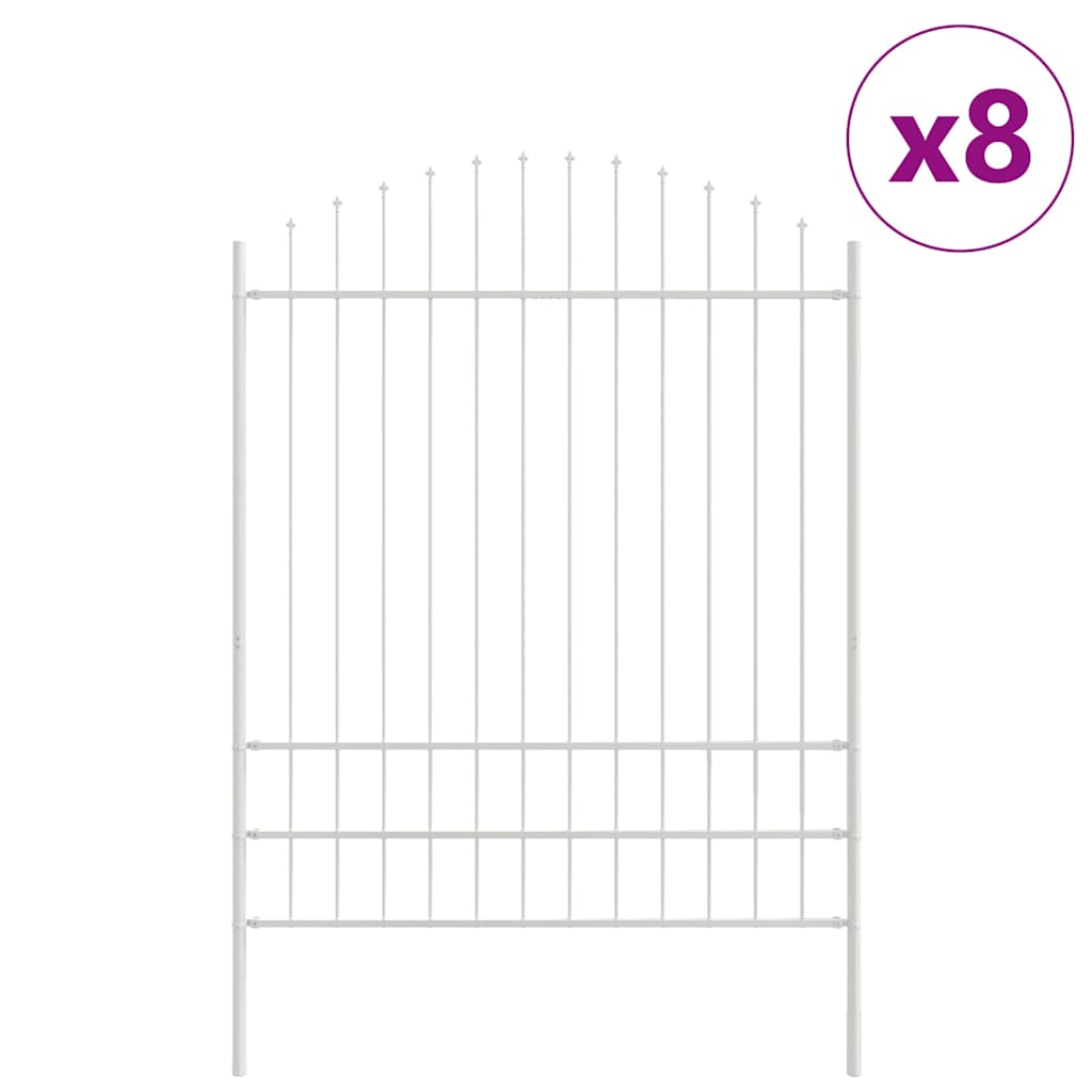 Zahradní Plot Woerden 8 Ks 170 X 225 Cm Práškově Lakovaná Ocel