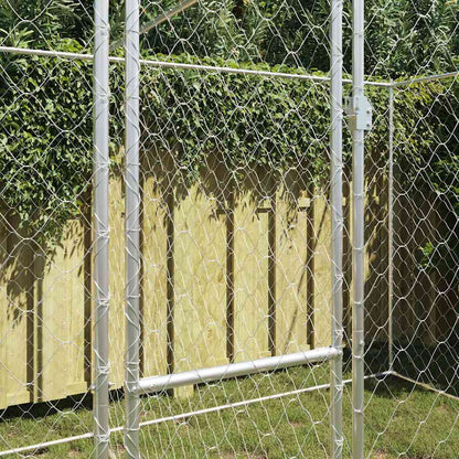 Klec Pro Psa Stříbrná 400 X 200 X 200 Cm Pozinkovaná Ocel