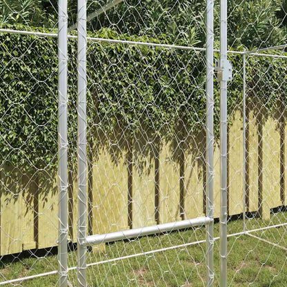 Klec Pro Psa Stříbrná 600 X 200 X 200 Cm Pozinkovaná Ocel