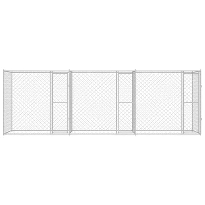 Klec Pro Psa Stříbrná 600 X 200 X 200 Cm Pozinkovaná Ocel