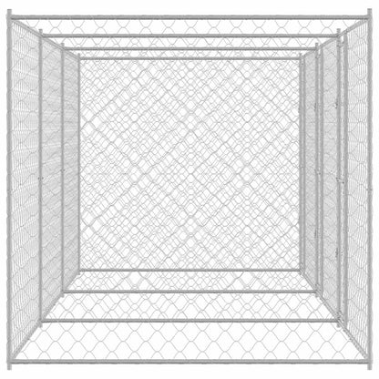 Klec Pro Psa Stříbrná 600 X 200 X 200 Cm Pozinkovaná Ocel