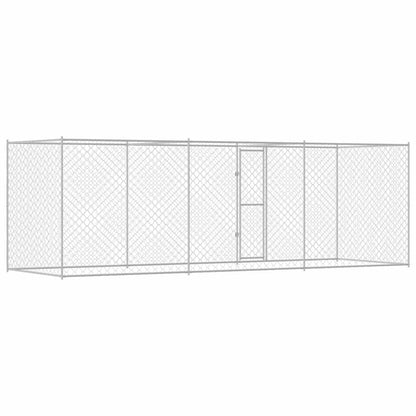 Klec Pro Psa Stříbrná 600 X 200 X 200 Cm Pozinkovaná Ocel