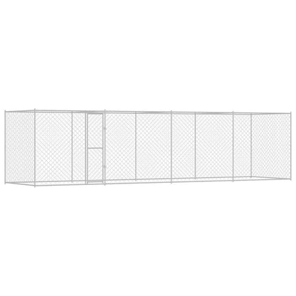 Klec Pro Psa Stříbrná 800 X 200 X 200 Cm Pozinkovaná Ocel