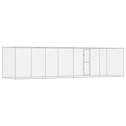 Klec Pro Psa Stříbrná 800 X 200 X 200 Cm Pozinkovaná Ocel
