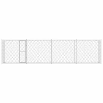 Klec Pro Psa Stříbrná 800 X 200 X 200 Cm Pozinkovaná Ocel