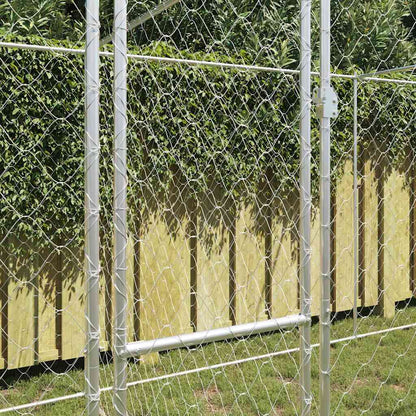 Klec Pro Psa Stříbrná 600 X 200 X 200 Cm Pozinkovaná Ocel