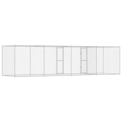 Klec Pro Psa Stříbrná 600 X 200 X 200 Cm Pozinkovaná Ocel