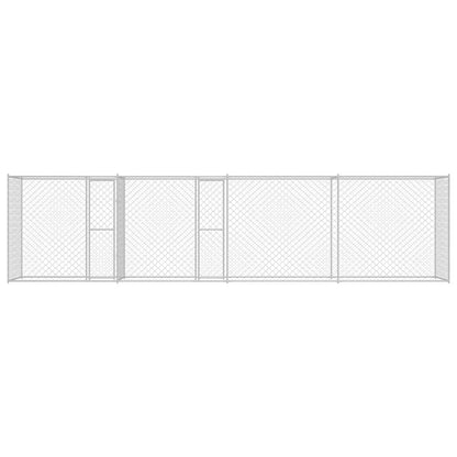 Klec Pro Psa Stříbrná 600 X 200 X 200 Cm Pozinkovaná Ocel