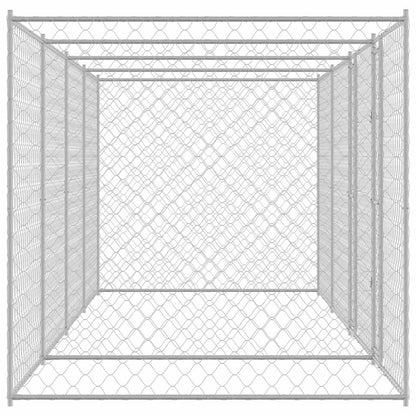 Klec Pro Psa Stříbrná 600 X 200 X 200 Cm Pozinkovaná Ocel