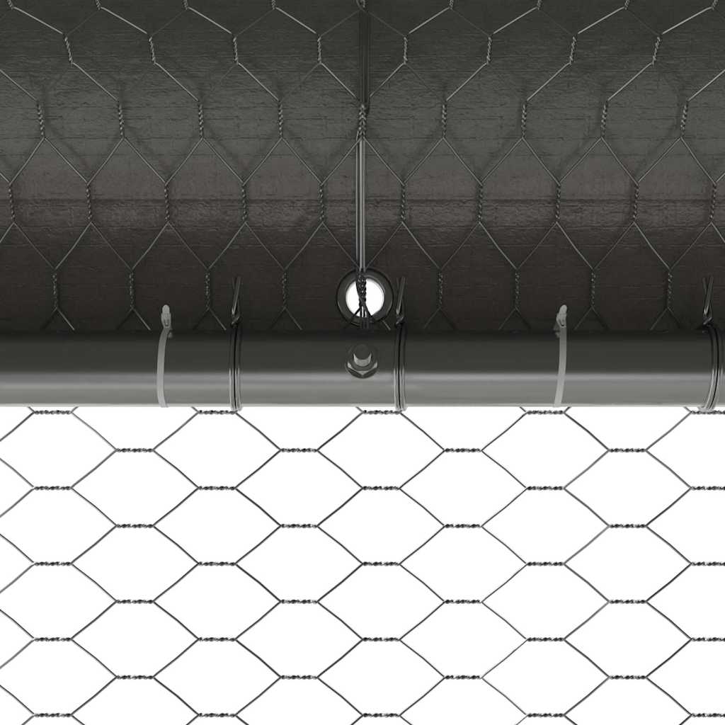 Klec Pro Kuřata S 1 Dvířky 2 Ks Stříbrná 400X200X200Cm