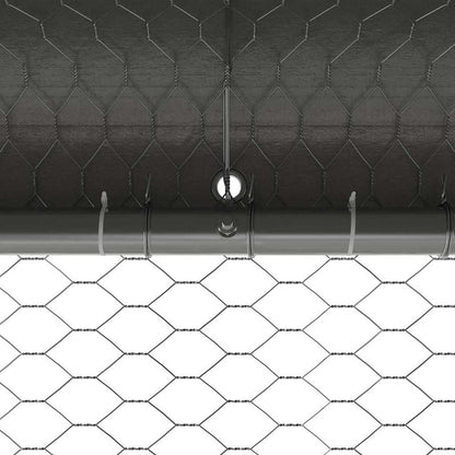 Klec Pro Kuřata S 1 Dvířky 2 Ks Stříbrná 400X200X200Cm