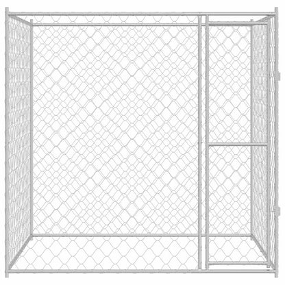 Klec Pro Psa Stříbrná 200 X 200 X 200 Cm Pozinkovaná Ocel