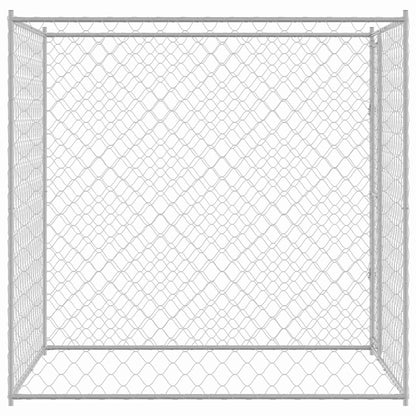 Klec Pro Psa Stříbrná 200 X 200 X 200 Cm Pozinkovaná Ocel