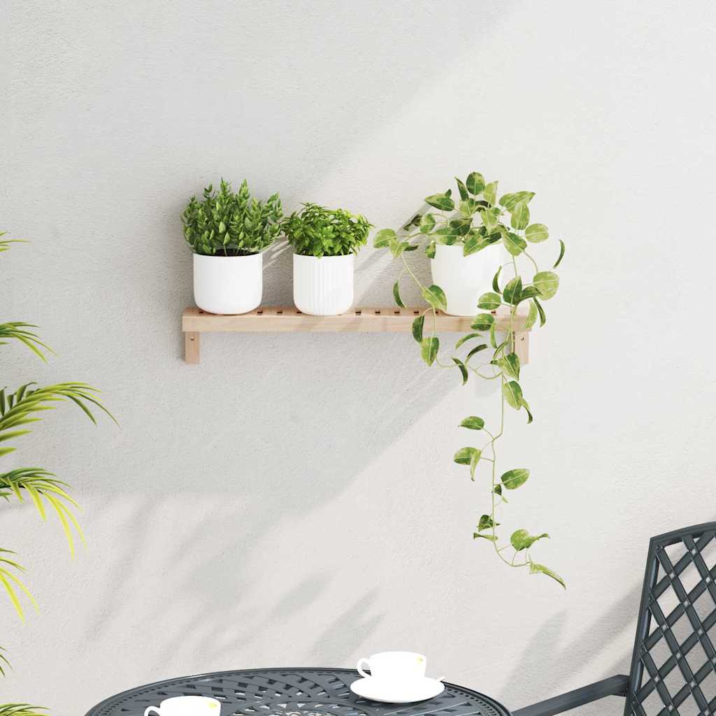 Závěsný Regál Na Zeď Nástěnný Přírodní 62 X 10 X 12,5 Cm