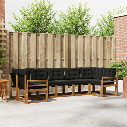 Venkovní Pohovková Souprava 7 Ks Přirozená A Krémová