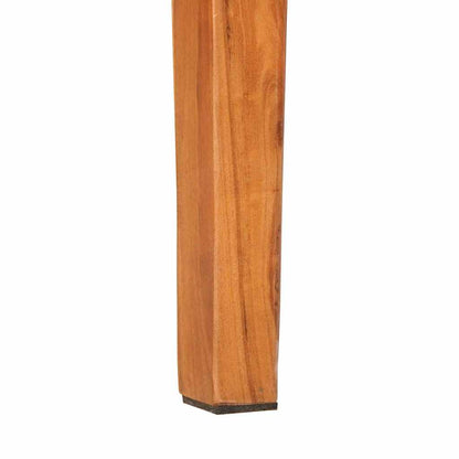 Konzolový Stolek Hnědá 110 X 30 X 80 Cm Masivní Akátové Dřevo