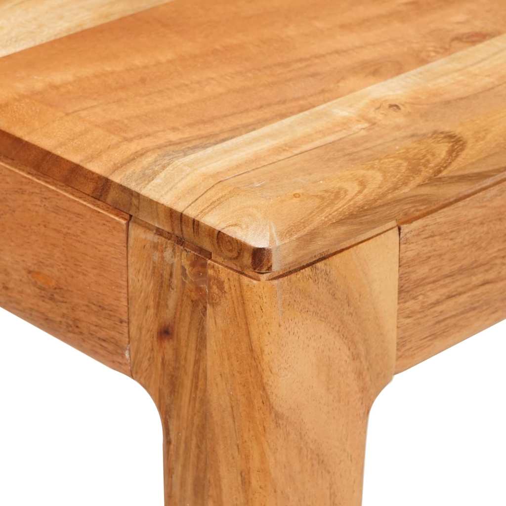 Jídelní Stůl Hnědá 110 X 55 X 76 Cm Masivní Akátové Dřevo
