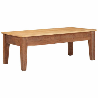 Konferenční Stolek Hnědá 110 X 55 X 40 Cm Masivní Mangové Dřevo