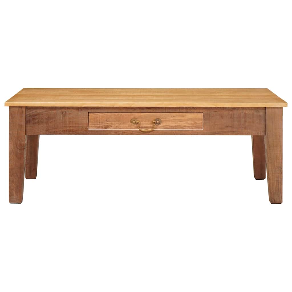 Konferenční Stolek Hnědá 110 X 55 X 40 Cm Masivní Mangové Dřevo