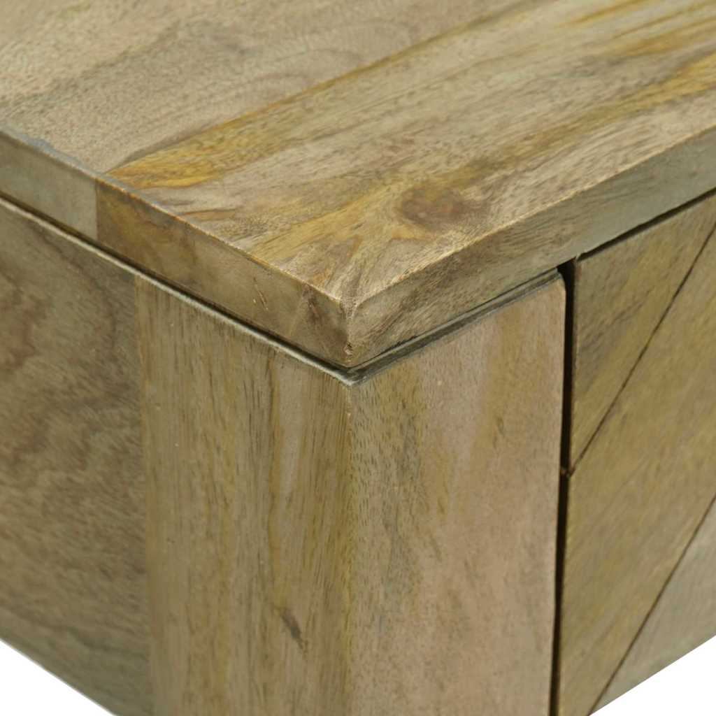 Konzolový Stolek Se Zásuvkou Přirozená Šedá 110 X 30 X 80 Cm