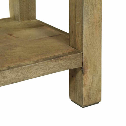 Konzolový Stolek Se Zásuvkou Přirozená Šedá 110 X 30 X 80 Cm