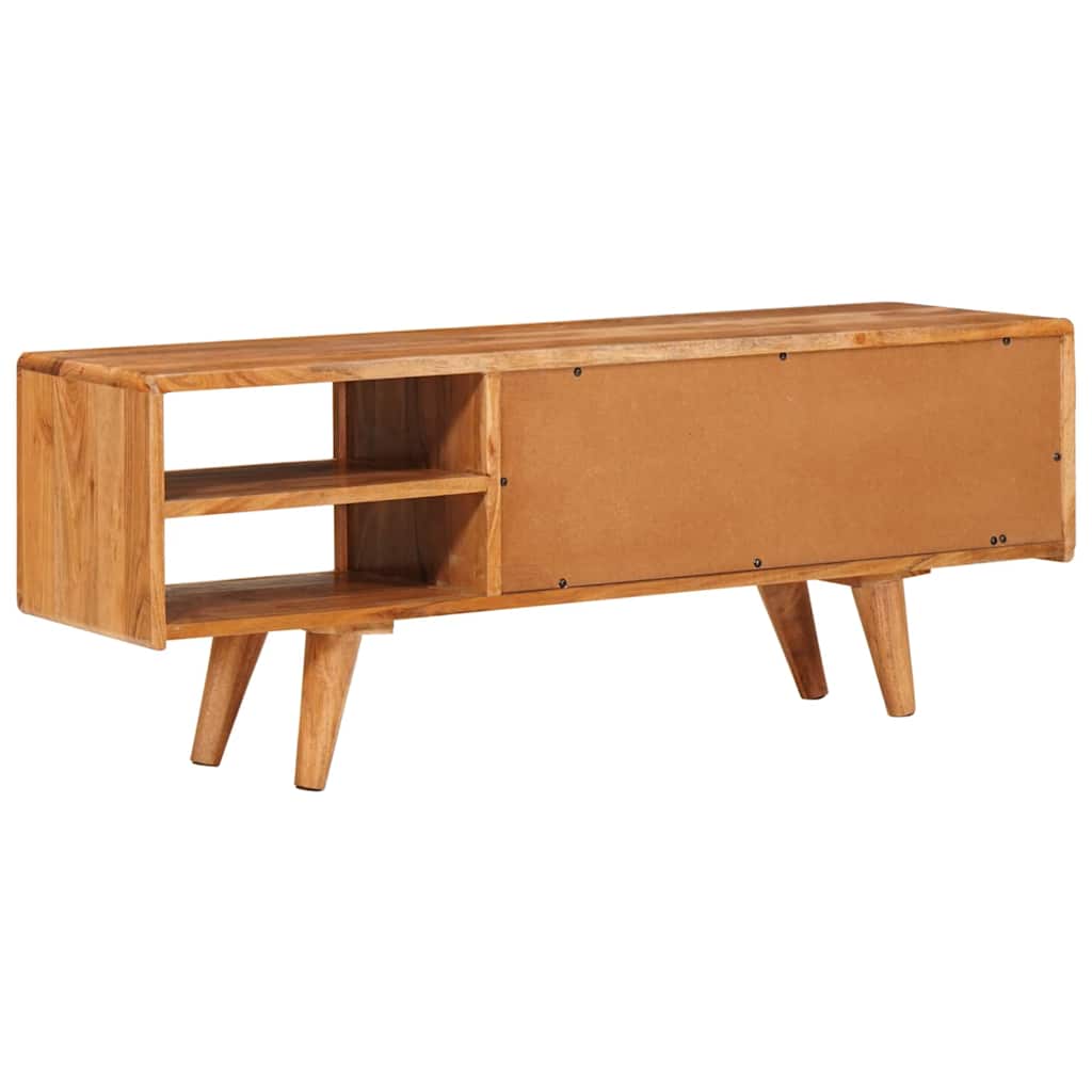 Televizní Skříň Hnědá 110 X 30 X 40 Cm Masivní Akátové Dřevo