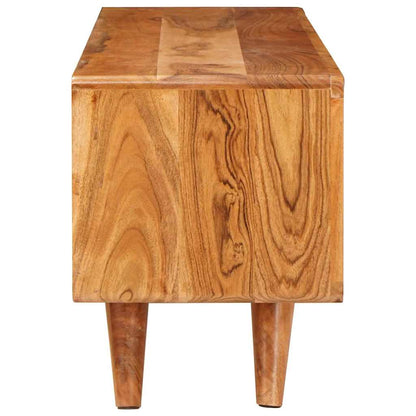 Televizní Skříň Hnědá 110 X 30 X 40 Cm Masivní Akátové Dřevo