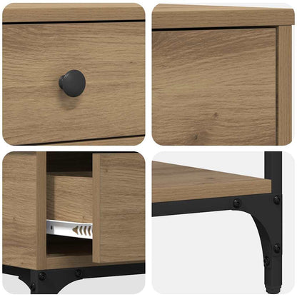 Konzolový Stolek Dub Artisan 75 X 34,5 X 75 Cm Kompozitní Dřevo