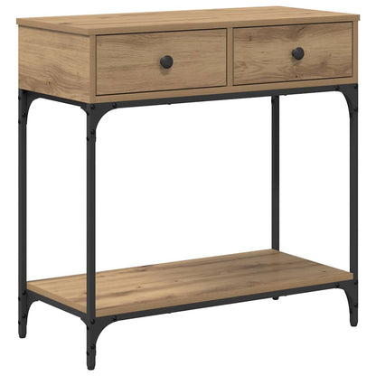 Konzolový Stolek Dub Artisan 75 X 34,5 X 75 Cm Kompozitní Dřevo
