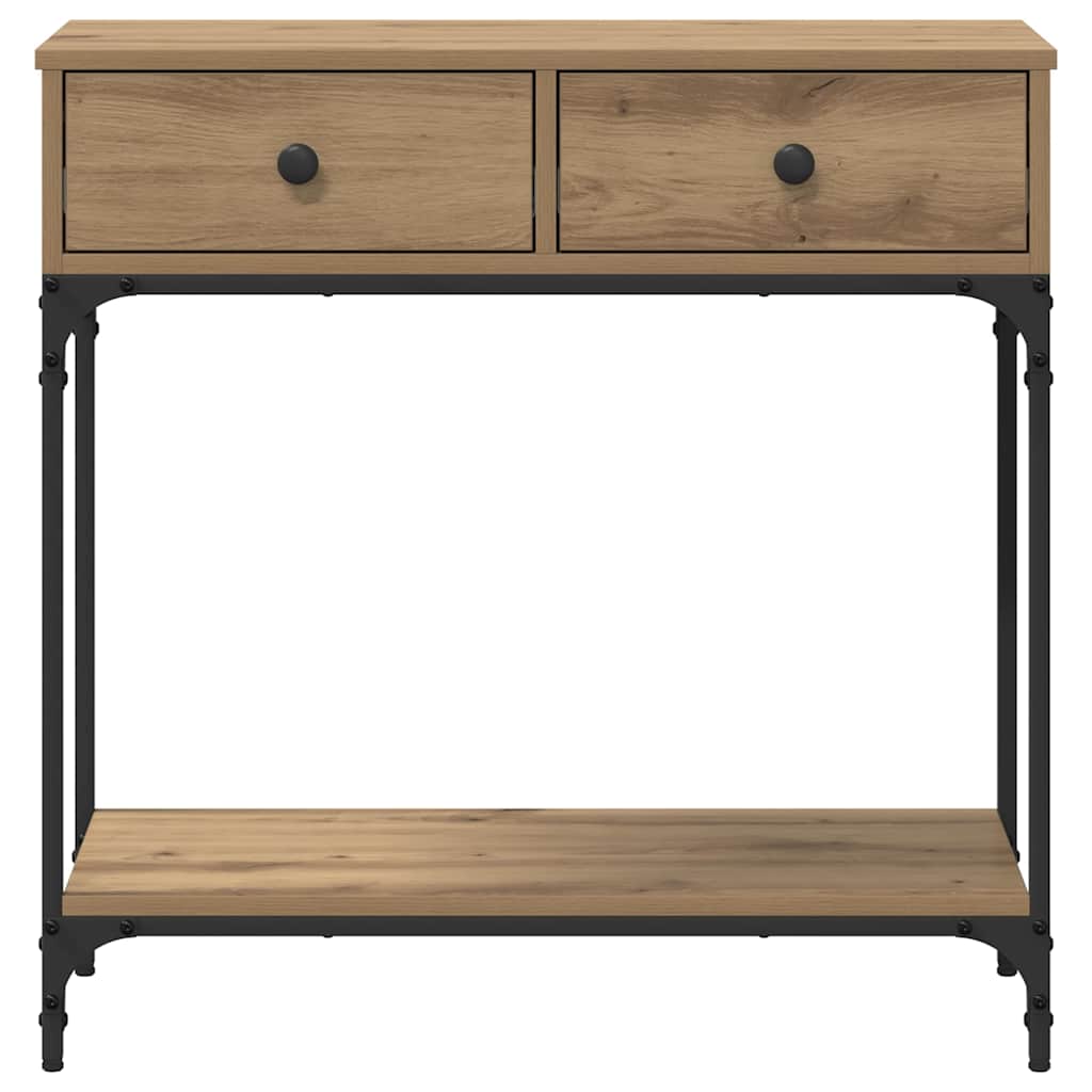 Konzolový Stolek Dub Artisan 75 X 34,5 X 75 Cm Kompozitní Dřevo