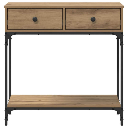 Konzolový Stolek Dub Artisan 75 X 34,5 X 75 Cm Kompozitní Dřevo
