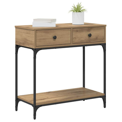 Konzolový Stolek Dub Artisan 75 X 34,5 X 75 Cm Kompozitní Dřevo