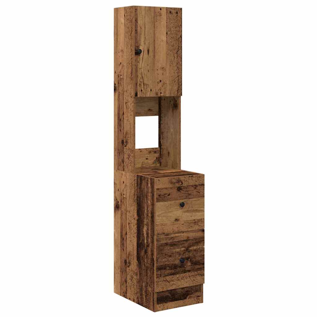 Kuchyňský Bufet Se Zásuvkou Staré Dřevo 32 X 50 X 180 Cm