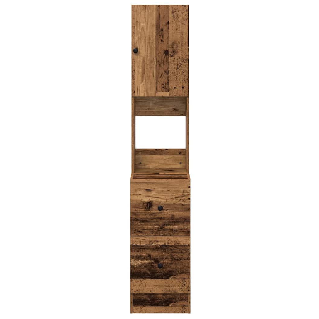 Kuchyňský Bufet Se Zásuvkou Staré Dřevo 32 X 50 X 180 Cm
