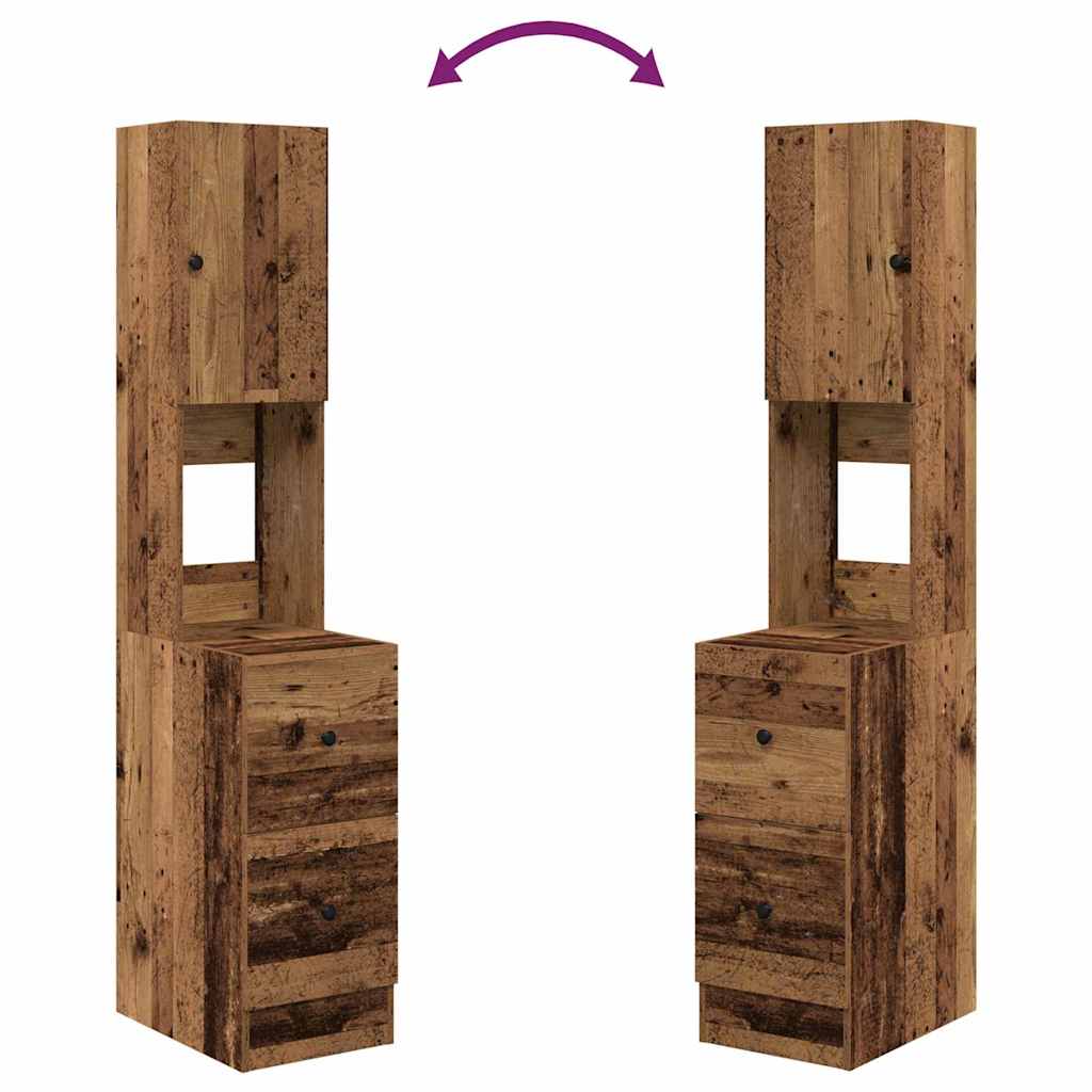 Kuchyňský Bufet Se Zásuvkou Staré Dřevo 32 X 50 X 180 Cm