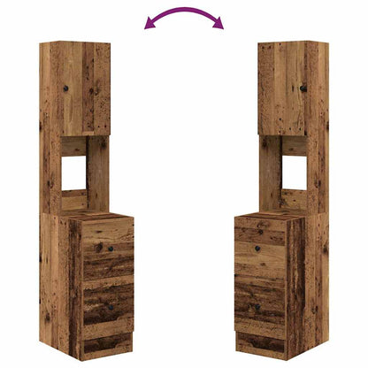 Kuchyňský Bufet Se Zásuvkou Staré Dřevo 32 X 50 X 180 Cm