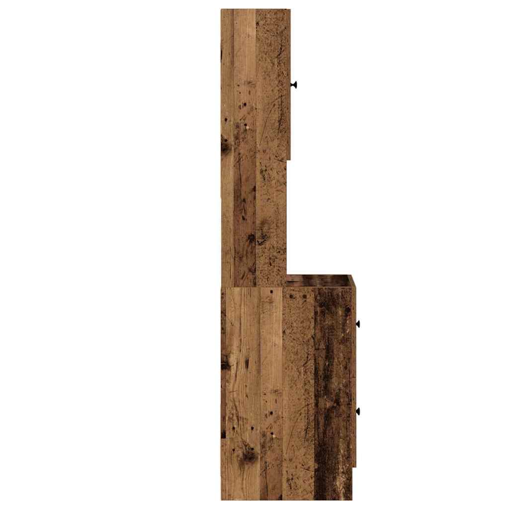 Kuchyňský Bufet Se Zásuvkou Staré Dřevo 32 X 50 X 180 Cm