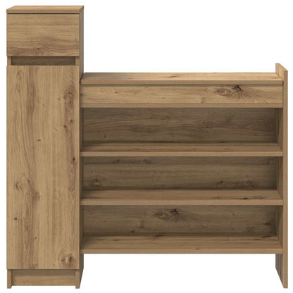 Skříň Na Obuv Se Zásuvkou Artisanový Dub 100,5 X 28 X 100 Cm