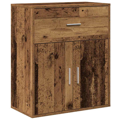 Servírovací Skříň Staré Dřevo 60 X 31 X 70 Cm Kompozitní Dřevo