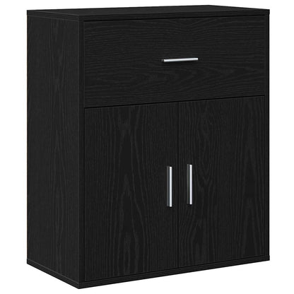 Servírovací Skříň Černý Dub 60 X 31 X 70 Cm Kompozitní Dřevo