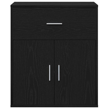 Servírovací Skříň Černý Dub 60 X 31 X 70 Cm Kompozitní Dřevo
