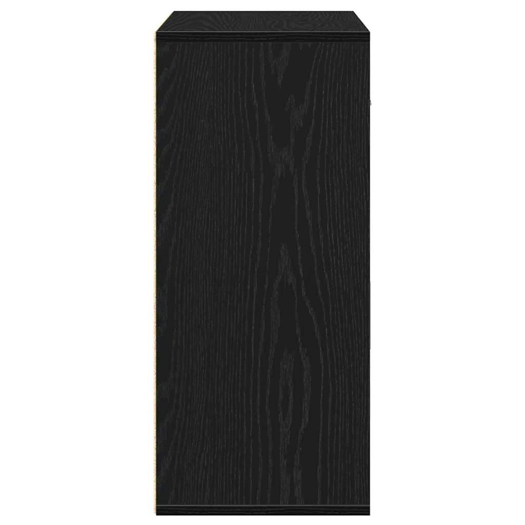 Servírovací Skříň Černý Dub 60 X 31 X 70 Cm Kompozitní Dřevo