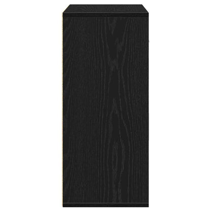 Servírovací Skříň Černý Dub 60 X 31 X 70 Cm Kompozitní Dřevo